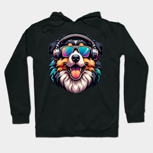 Maremma Sheepdog as Smiling DJ with Headphones Hoodie